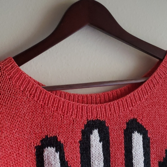 Vintage Palm Hand Swirl Knitted Top - Picture 7 of 7